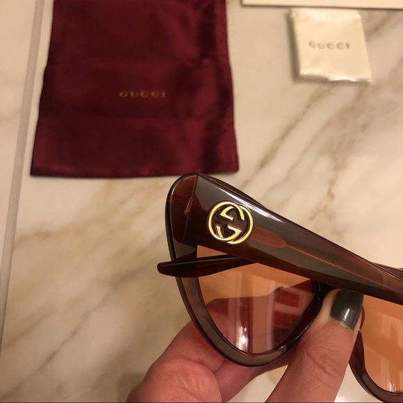 🔥NEW SHOW STOPPER GUCCI CAT EYE SUNGLASSES 🔥 - Picture 11 of 15